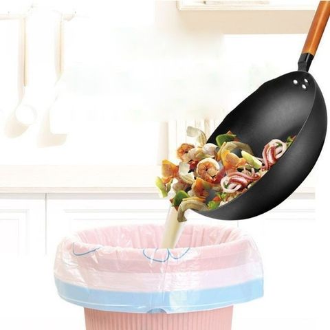 Túi Đựng Rác Có Dây Buộc Siêu Dày Dai Chắc Chắn, Chống Rò Rỉ Nước Siêu Dai, Cuộn 100 Túi