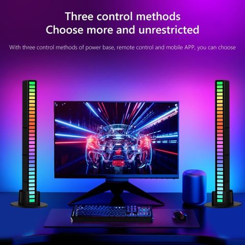 Đèn Led Thanh Rgb Nhảy Theo Nhạc Trang Trí Góc Làm Việc Góc Học Tập Chơi Game Cực Đẹp