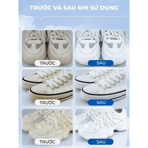 Chai Xịt Giày Sneaker Dạng Bọt Tuyết, Vệ Sinh, Làm Sạch - Khử Mùi Hôi Giày Hàng Nội Địa Trung.