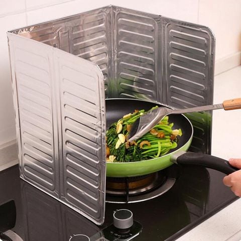Tấm Nhôm Chắn Gió Bếp Ga - Chống Bắn Dầu Mỡ Đa Năng Tiện Lợi.