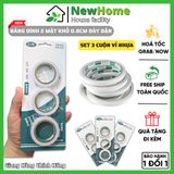 Băng Dính 2 Mặt Khổ 0.8cm Dày Dặn - Siêu Dính, Set 3 Cuộn Vỉ Nhựa.