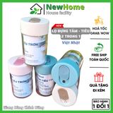 Lọ Đựng Tăm Tiêu, Hũ Đựng Gia Vị Trơn 2 Trong 1 - Hàng Nhựa Việt Nhật Chất Lượng Cao.