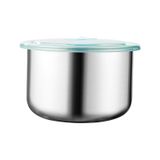 Hộp Tròn Inox 304 Có Nắp Đựng Thực Phẩm Tủ Lạnh An Toàn Sức Khoẻ Dùng được Cho Lò Vi Sóng