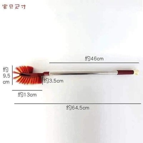 Bàn Chải Chà Toilet Cán Dài Bằng Inox Có Thể Tháo Lắp Tiện Lợi.