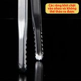 Kẹp Gắp Thức Ăn Bằng Inox Bọc Nhựa Chống Nóng Cao Cấp, Gắp Đồ Nướng - Chiên Đồ Ăn Tiện Lợi.