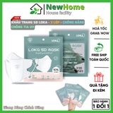 Hộp 100 Cái Khẩu Trang 5D LOKA 3 Lớp Chống Nắng - Chống Tia UV Chất Lượng Cao.