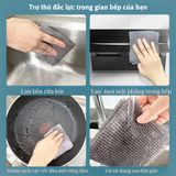 Cuộn Khăn Lau Bếp Than Đen Siêu Thấm Hút Lau Sạch Vết Dầu Mỡ Cứng Đầu Nhất - Có Thể Tái Sử Dụng