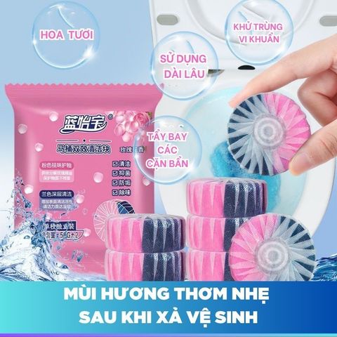 Combo 10 Viên Thả Bồn Cầu Khử Mùi Hôi Diệt Khuẩn Toilet