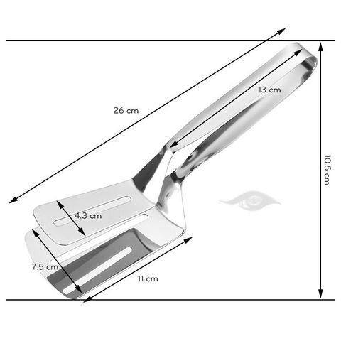 Kẹp Gắp Inox Chế Biến Đồ Chiên Xào, Lật Cá/Thịt, Gắp Đồ Nóng/Lạnh Tiện Lợi Cho Nhà Bếp.