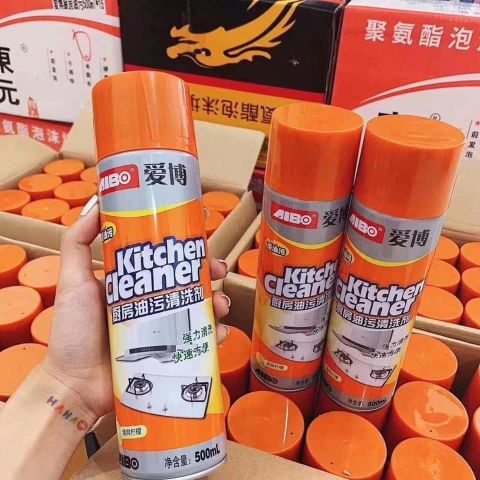 Chai Xịt Tẩy Rửa Nhà Bếp Bọt Tuyết Siêu Sạch Kitchen Cleaner Hàng Chính Hãng