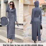 Áo Chống Nắng Toàn Thân Nữ Chất Vải Kim Cương Thoáng Khí - Tặng Kèm Khẩu Trang Vải.