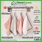Khăn Treo Lau Tay Có Móc Treo Hàn Quốc - Chất Vải Bông Siêu Thấm Hút, Cách Nhiệt Chống Nóng