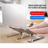 Giá Đỡ Cho Laptop - Máy Tính Bảng Bằng Hợp Kim Nhôm Điều Chinh Được Độ Cao và Xếp Gọn Tiện Lợi