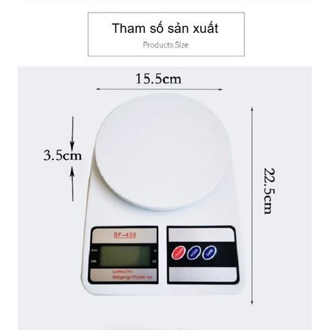 Cân Điện Tử SF - 400, Cân Tiểu Ly Mini 10kg Có Màn Hình LCD Dùng Cho Nhà Bếp.