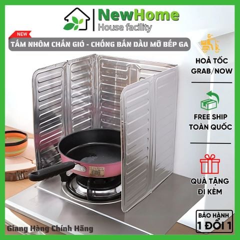 Tấm Nhôm Chắn Gió Bếp Ga - Chống Bắn Dầu Mỡ Đa Năng Tiện Lợi.