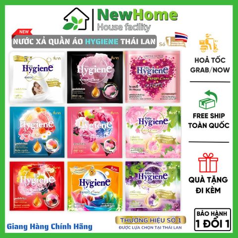 Nước Xả Hygiene Thái Lan Giặt Xả Vải - Quần Áo Siêu Đậm Đặc Mềm Vải Chính Hãng Gói 20ml
