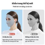 Khẩu Trang Toàn Mặt UPF 50+ Chống 99% Tia UV, Chất Vải Cao Cấp Mềm Mịn Mát Thông Thoáng