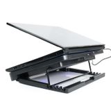 Đế Tản Nhiệt Laptop Máy Tính Macbook N99 2 Fan Có Led - Điều Chỉnh Nâng Hạ Độ Cao Hàng Chính Hãng