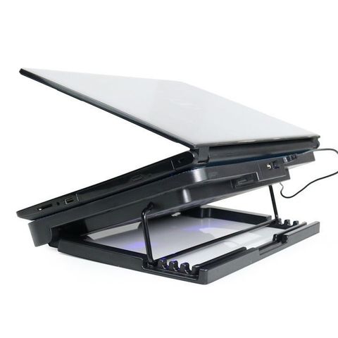 Đế Tản Nhiệt Laptop Máy Tính Macbook N99 2 Fan Có Led - Điều Chỉnh Nâng Hạ Độ Cao Hàng Chính Hãng