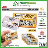 Dao Lam Bic Chrome Platinum Sắc Bén - Hộp 5 Lưỡi Hàng Nhập Khẩu.