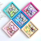 Hộp 10 Cái Cột Tóc Siêu Dễ Thương Cho Bé Gái