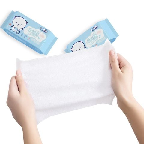 Bịch 8 Gói Khăn Giấy Ướt Mini Bỏ Túi Tiện Dụng Bằng Vải Không Dệt Cao Cấp (64 khăn)