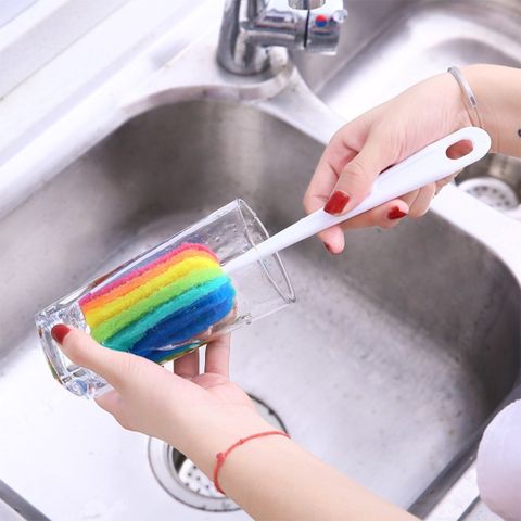 Dụng Cụ Cọ Rửa Cốc, Chén, Ly - Cọ Rửa Vệ Sinh Bình Sữa Cho Bé Tiện Dụng.