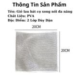 Khăn Rửa Chén Dây Kim Loại 2 Lớp - Cọ Rửa Xoong Nồi Tiện Lợi Không Bào Mòn.