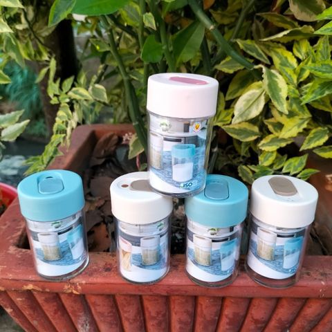 Lọ Đựng Tăm Tiêu, Hũ Đựng Gia Vị Trơn 2 Trong 1 - Hàng Nhựa Việt Nhật Chất Lượng Cao.