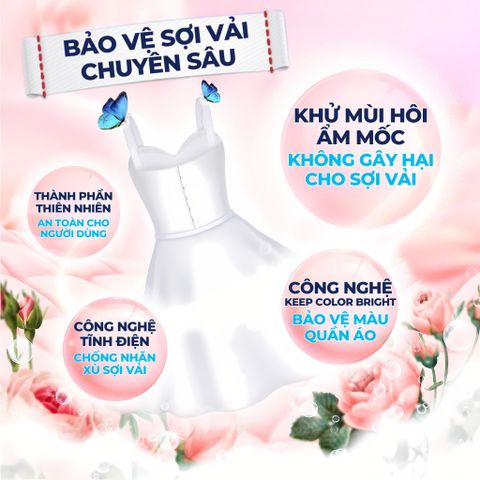 Nước Xả Hygiene Thái Lan Giặt Xả Vải - Quần Áo Siêu Đậm Đặc Mềm Vải Chính Hãng Gói 20ml