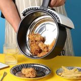 Set 10 Khay Giấy Bạc Lót Nồi Chiên Không Dầu, Lò Nướng - Đựng Thức Ăn, Thực Phẩm Tiện Lợi.