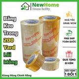 Cuộn Băng Keo Trong 200 YARD Lõi Mỏng - 1 Cây 6 Cuộn [2Kg] Đảm Bảo Chất Lượng