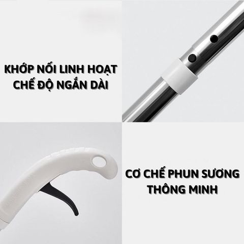 Cây Lau Nhà Phun Sương Thông Minh Đa Năng Có Bình Xịt Nước Dung Tích 350ml