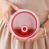 Bộ 3 Bát Sứ Thiên Nga Có Nắp Hút Chân Không đựng Thực Phẩm Nhiều Kích Cỡ