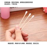 Gói 100 Chiếc Tăm Bông Ngoáy Tai Thân Gỗ, Bông Ngoáy Tai Hai Đầu Đa Năng An Toàn Vệ Sinh.