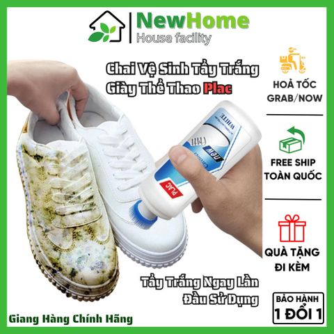 Chai Vệ Sinh Giày Thể Thao PLAC - Tẩy Trắng Giày, Dép, Túi Xách Ngay Lần Đầu Sử Dụng.