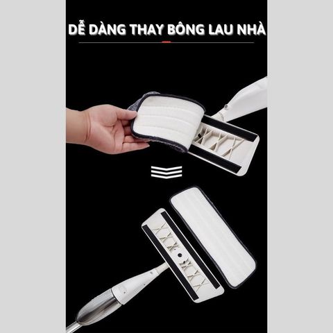 Cây Lau Nhà Phun Sương Thông Minh Đa Năng Có Bình Xịt Nước Dung Tích 350ml