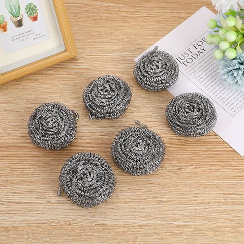 Set 6 Búi Cọ Xoong Nồi CHUWEIJIE Mini Chất Liệu Thép Không Gỉ.
