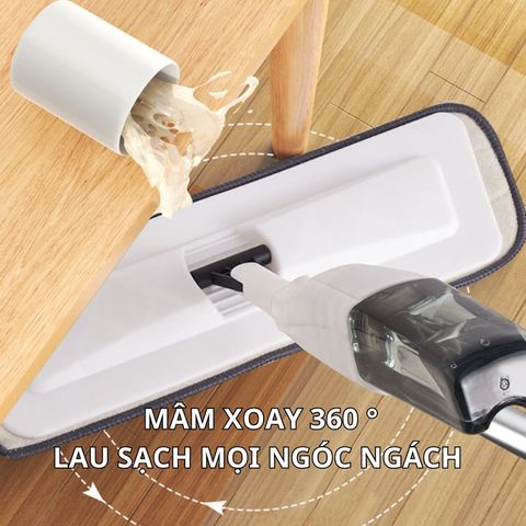 Cây Lau Nhà Phun Sương Thông Minh Đa Năng Có Bình Xịt Nước Dung Tích 350ml