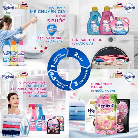 Nước Xả Hygiene Thái Lan Giặt Xả Vải - Quần Áo Siêu Đậm Đặc Mềm Vải Chính Hãng Gói 20ml