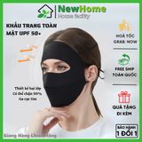 Khẩu Trang Toàn Mặt UPF 50+ Chống 99% Tia UV, Chất Vải Cao Cấp Mềm Mịn Mát Thông Thoáng
