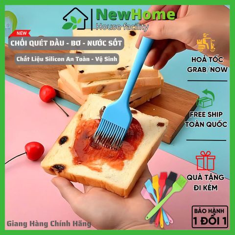 Chổi Quét Dầu, Bơ, Nước Sốt Dùng Cho Bé ăn Dặm Hoặc Làm Bánh Chất Liệu Silicon An Toàn Vệ Sinh.