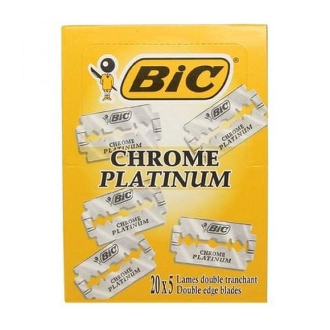 Dao Lam Bic Chrome Platinum Sắc Bén - Hộp 5 Lưỡi Hàng Nhập Khẩu.