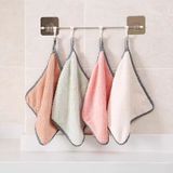Khăn Treo Lau Tay Có Móc Treo Hàn Quốc - Chất Vải Bông Siêu Thấm Hút, Cách Nhiệt Chống Nóng