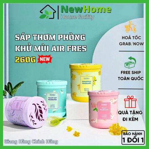Sáp Thơm Phòng Khử Mùi Air Fres 260G Kháng Khuẩn Hương Thơm Dịu Nhẹ, Tự Nhiên Hàng Nội Địa Trung