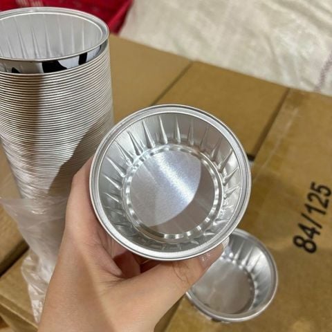 Chén Giấy Bạc Tròn in Hoạ Tiết, Làm Khuôn Nướng Bánh - Đựng Nước Chấm Du Lịch Tiện Dụng.
