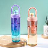 Bình Nước Nhựa 1000ML Có Lõi Ngâm Detox Kèm Quai Sách Đi Dã Ngoại - Thể Thao Tiện Dụng.
