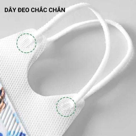 Khẩu Trang 5D Mask Kids Cho Trẻ Em - Vải Không Dệt 3 Lớp Lọc Bụi Mịn, Kháng Khuẩn, Ngừa Tia Uv.