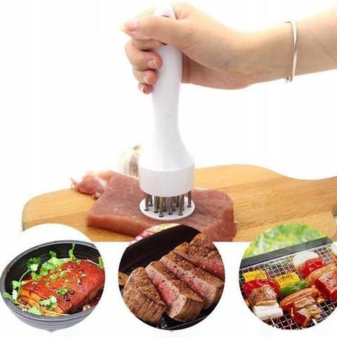 Dụng Cụ Châm Bì, Cây Châm Thịt Lỗ Xiên Làm Mềm Chế Biến Lợn Quay Da Giòn, Thịt Nướng.