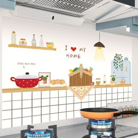 Decal Dán Tường Nhà Bếp Tráng Nhôm - Chịu Nhiệt Dễ Dàng Vệ Sinh Lau Chùi Có Keo Sẵn.